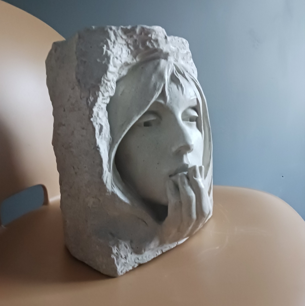 Vintage Statue1982 Austin Production Inc,David Fisher Reproduction" The Whisper"